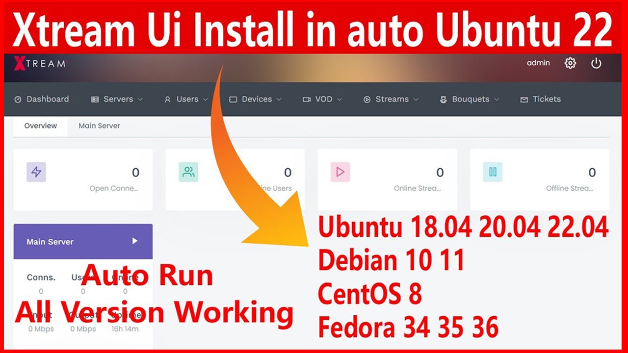 How to Install Xtream Ui IPTV Panel in Ubuntu 18.04, Ubuntu 20.04 Ubuntu 22.04