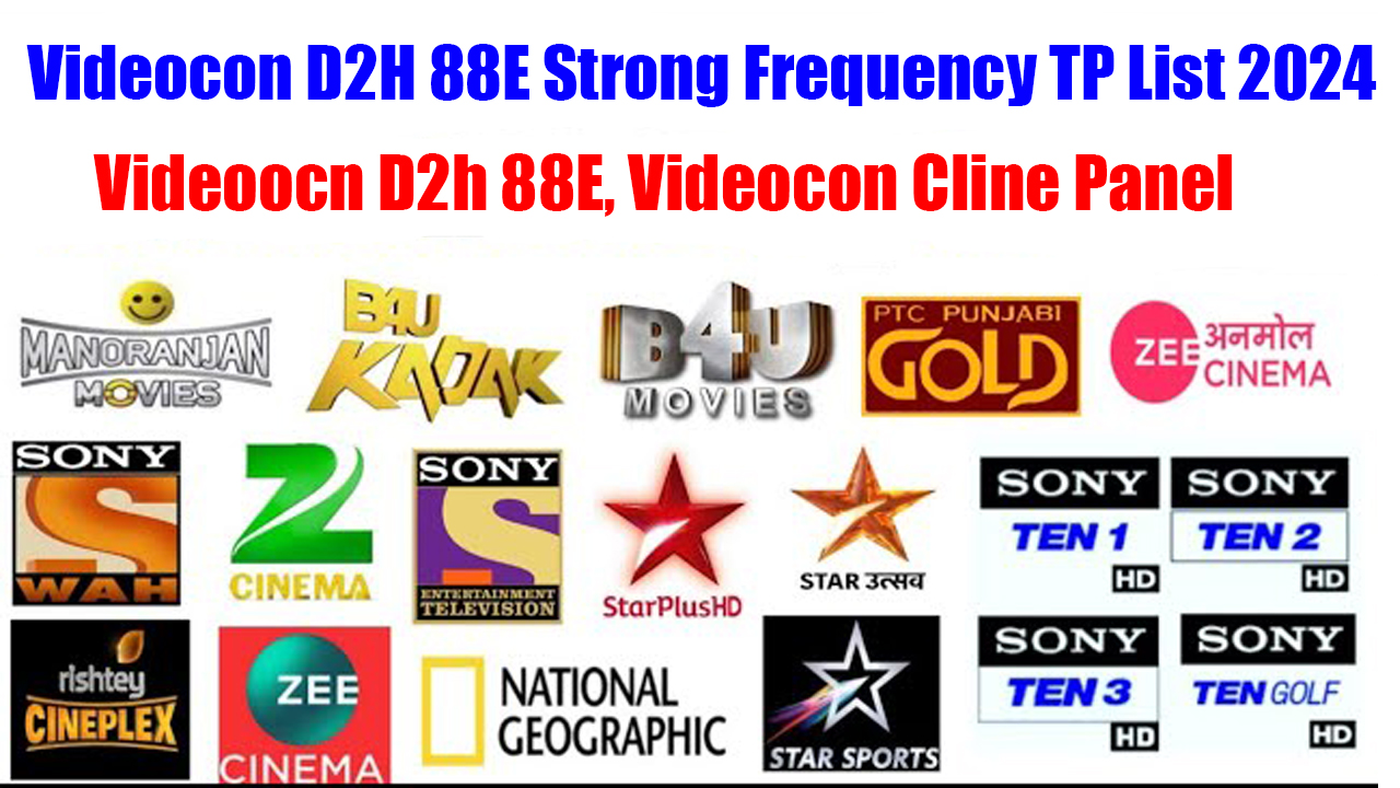 Videocon D2H 88E Strong Frequency TP List