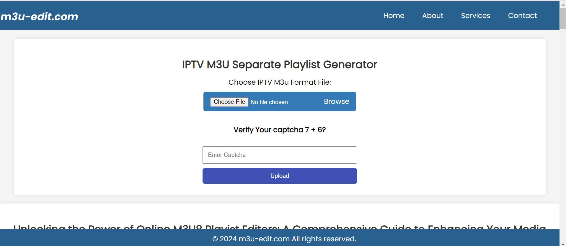 IPTV M3U Separate Playlist Generator: Enhancing Your Digital Streaming Experience